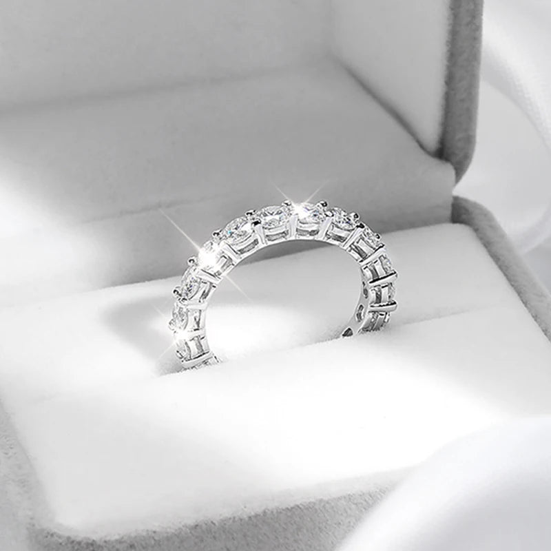 Moissanite Eternity Band Ring