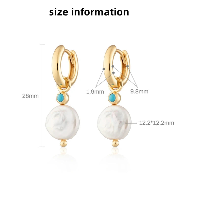 Pearl Hoop Earrings