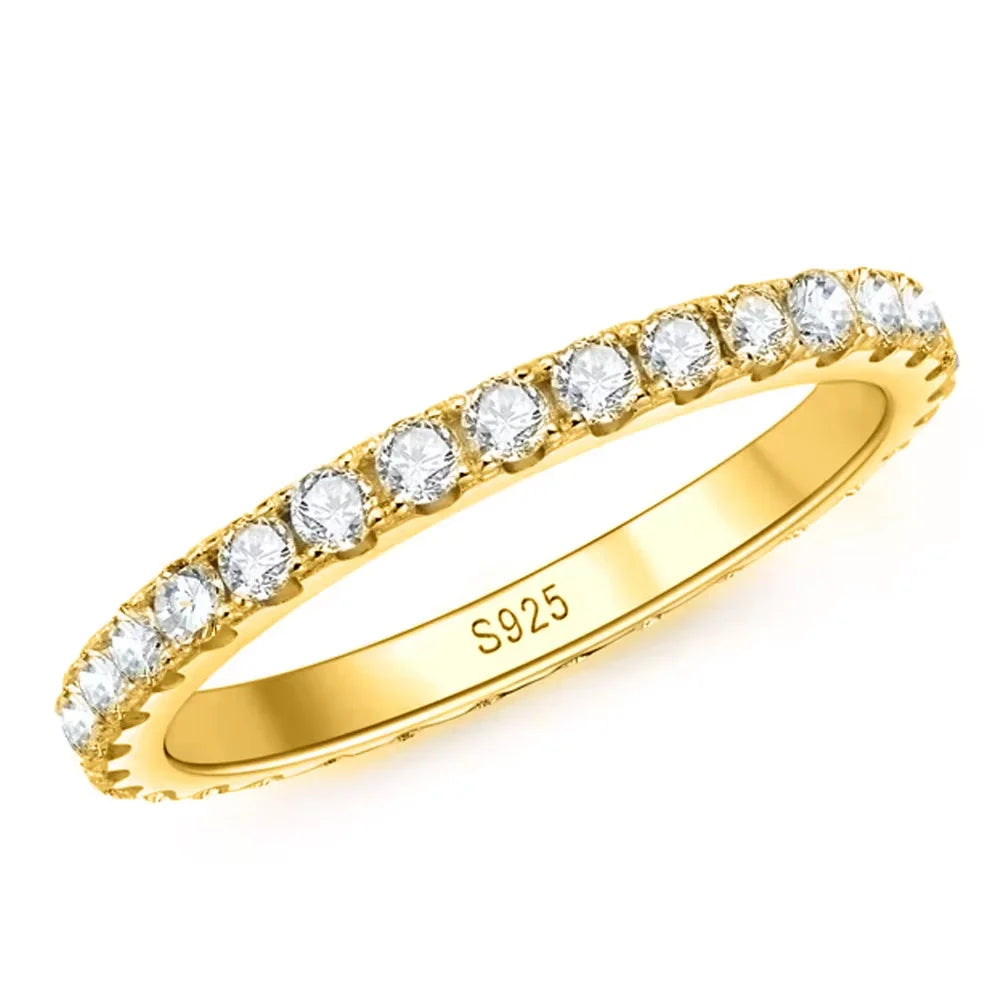 Moissanite Eternity Band Ring