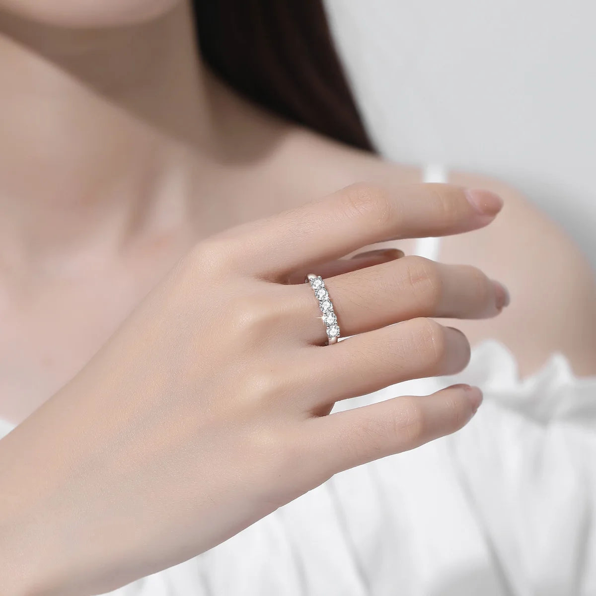 Five-Stone Moissanite Ring